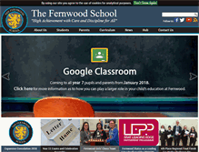 Tablet Screenshot of fernwoodschool.org.uk